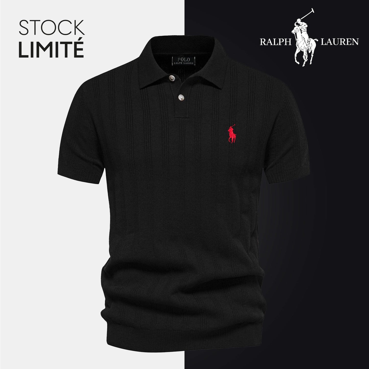 Polo Homme Maille Texturée RL