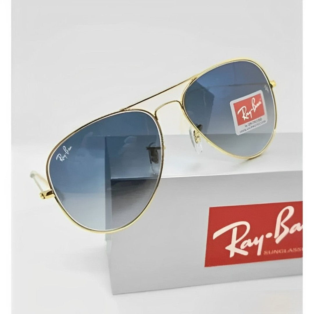 Lunettes de Soleil Aviateur RB en Verres de Cristal (Étui en Cuir Synthétique + Certificat)